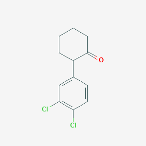 molecular formula C12H12Cl2O B8736794 2-(3,4-Dichlorophenyl)cyclohexan-1-one 