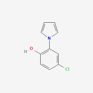 molecular formula C10H8ClNO B8736811 Phenol, 4-chloro-2-(1H-pyrrol-1-yl)- CAS No. 59580-38-0