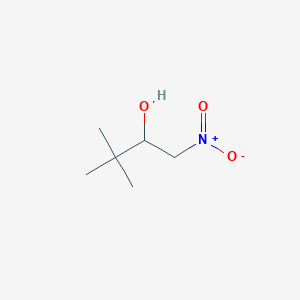 molecular formula C6H13NO3 B8736844 3,3-Dimethyl-1-nitrobutan-2-ol 