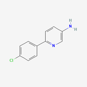 molecular formula C11H9ClN2 B8736939 6-(4-Chlorophenyl)pyridin-3-amine CAS No. 84596-44-1