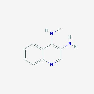 molecular formula C10H11N3 B8737040 3-Amino-4-(methylamino)quinoline 