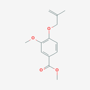 molecular formula C13H16O4 B8737084 Methyl 3-methoxy-4-(2-methylallyloxy)benzoate 