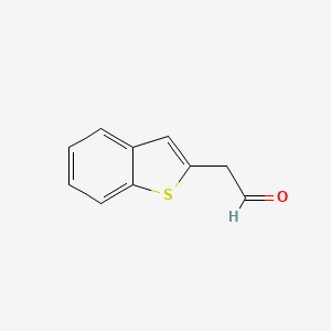 molecular formula C10H8OS B8737127 2-(1-Benzothiophen-2-yl)acetaldehyde 