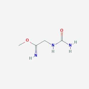 molecular formula C4H9N3O2 B8737136 Methyl 2-(carbamoylamino)ethanimidate CAS No. 93099-71-9