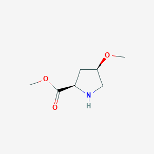 molecular formula C7H13NO3 B8737149 (2R,4R)-Methyl 4-methoxypyrrolidine-2-carboxylate 