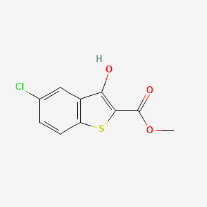 molecular formula C10H7ClO3S B8737166 Methyl 5-chloro-3-hydroxybenzo[b]thiophene-2-carboxylate CAS No. 13134-77-5