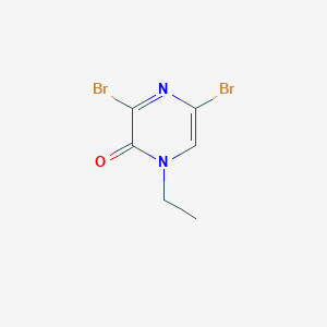 1-Ethyl-3,5-dibromopyrazin-2-one