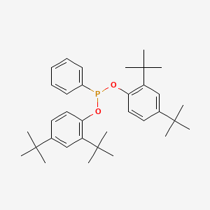 molecular formula C34H47O2P B8737217 Bis(2,4-di-tert-butylphenyl) phenylphosphonite 