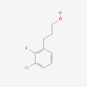 molecular formula C9H10ClFO B8737236 3-(3-Chloro-2-fluorophenyl)-1-propanol 