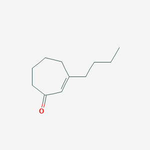 molecular formula C11H18O B8737271 3-Butylcyclohept-2-en-1-one CAS No. 103130-97-8