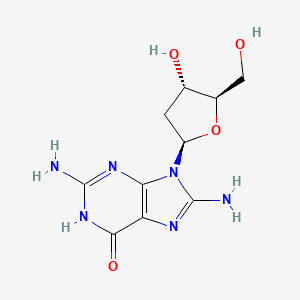 molecular formula C10H14N6O4 B8737438 8-Amino-2'-deoxyguanosine CAS No. 13389-04-3