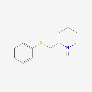 molecular formula C12H17NS B8737447 2-(Phenylthiomethyl)piperidine 