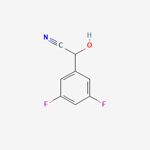 molecular formula C8H5F2NO B8737563 Benzeneacetonitrile, 3,5-difluoro-a-hydroxy- CAS No. 132741-32-3