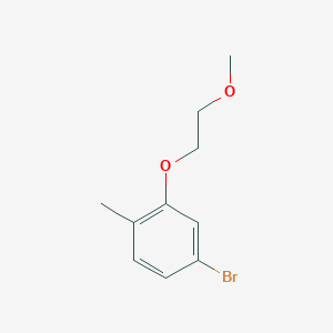 molecular formula C10H13BrO2 B087376 4-溴-2-(2-甲氧基乙氧基)甲苯 CAS No. 1291487-18-7