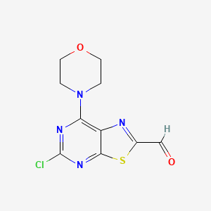 5-Chloro-7-morpholinothiazolo[5,4-d]pyrimidine-2-carbaldehyde