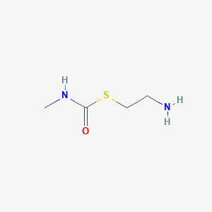 molecular formula C4H10N2OS B8737673 S-(2-Aminoethyl) methylcarbamothioate CAS No. 90686-76-3