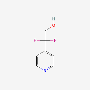 B8737753 2,2-Difluoro-2-(pyridin-4-yl)-ethanol CAS No. 1255305-77-1