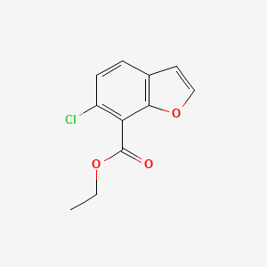 molecular formula C11H9ClO3 B8737754 Ethyl 6-chlorobenzofuran-7-carboxylate CAS No. 379230-46-3