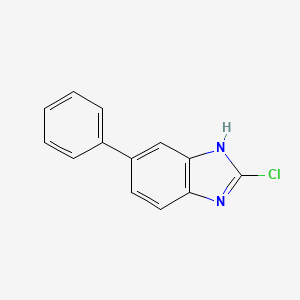 molecular formula C13H9ClN2 B8737780 2-Chloro-5-phenyl-1H-benzoimidazole CAS No. 863222-23-5