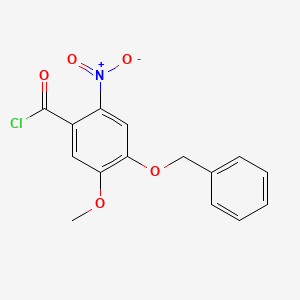 4-(Benzyloxy)-5-methoxy-2-nitrobenzoyl chloride