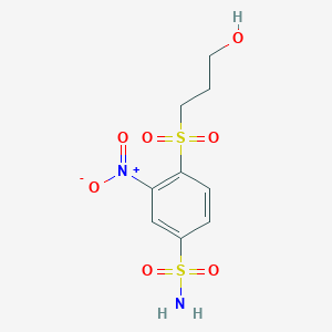 4-(3-Hydroxypropylsulfonyl)-3-nitrobenzenesulfonamide