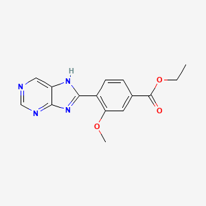 Ethyl 3-methoxy-4-(9H-purin-8-yl)benzoate