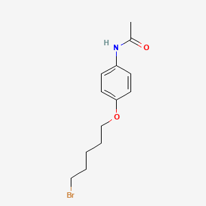 molecular formula C13H18BrNO2 B8737843 N-{4-[(5-Bromopentyl)oxy]phenyl}acetamide CAS No. 61270-22-2