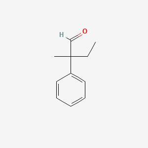 molecular formula C11H14O B8737859 2-Methyl-2-phenylbutanal 