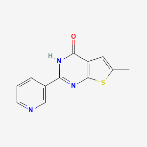 3,4-Dihydro-4-oxo-2-(pyridin-3-yl)-6-methylthieno[2,3-d]pyrimidine