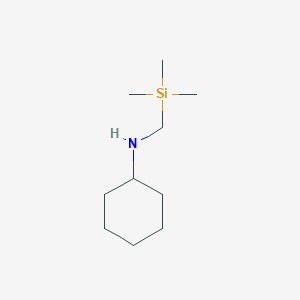B087379 N-[(Trimethylsilyl)methyl]cyclohexanamine CAS No. 14579-95-4