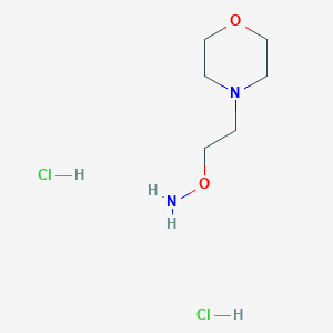molecular formula C6H16Cl2N2O2 B8737903 4-[2-(Aminooxy)ethyl]morpholine dihydrochloride 