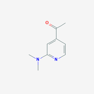 molecular formula C9H12N2O B8737926 1-(2-(Dimethylamino)pyridin-4-YL)ethanone 
