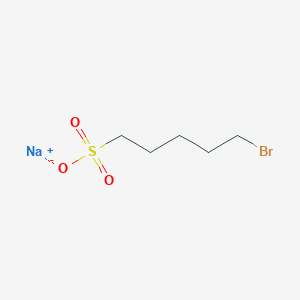 molecular formula C5H10BrNaO3S B8737939 Sodium 5-bromopentane-1-sulfonate 