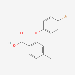 molecular formula C14H11BrO3 B8737982 2-(4-Bromophenoxy)-4-methylbenzoic acid 