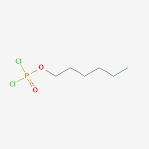 molecular formula C6H13Cl2O2P B8738016 Phosphorodichloridic acid, hexyl ester CAS No. 53121-39-4
