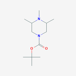 molecular formula C12H24N2O2 B8738028 3,4,5-Trimethylpiperazine-1-carboxylic acid tert-butyl ester 