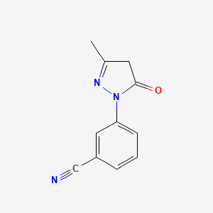 Benzonitrile, 3-(4,5-dihydro-3-methyl-5-oxo-1H-pyrazol-1-yl)-