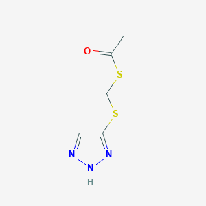Ethanethioic acid, S-[(1H-1,2,3-triazol-4-ylthio)methyl] ester