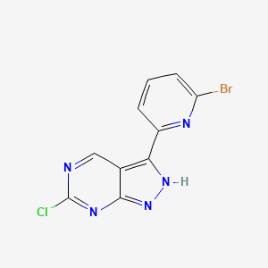 3-(6-bromo-pyridin-2-yl)-6-chloro-1H-pyrazolo[3,4-d]pyrimidine