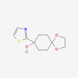 8-(1,3-Thiazol-2-yl)-1,4-dioxaspiro[4.5]decan-8-ol