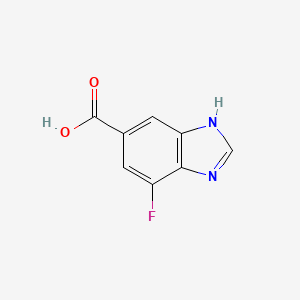 molecular formula C8H5FN2O2 B8738184 4-fluoro-1H-benzo[d]imidazole-6-carboxylic acid 