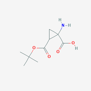 1-Azanyl-2-[(2-methylpropan-2-yl)oxycarbonyl]cyclopropane-1-carboxylic acid