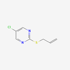 Pyrimidine, 5-chloro-2-(2-propen-1-ylthio)-