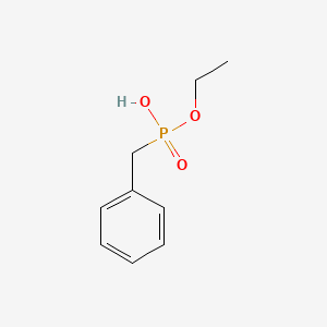 molecular formula C9H13O3P B8738276 Phosphonic acid, benzyl-, monoethyl ester CAS No. 18933-98-7
