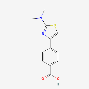 4-[2-(Dimethylamino)-1,3-thiazol-4-yl]benzoic acid