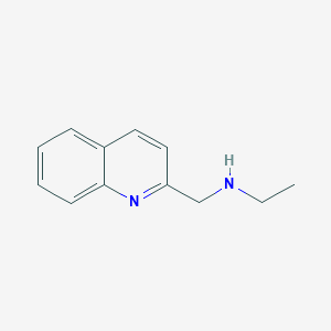 molecular formula C12H14N2 B8738313 Ethyl[(quinolin-2-yl)methyl]amine 