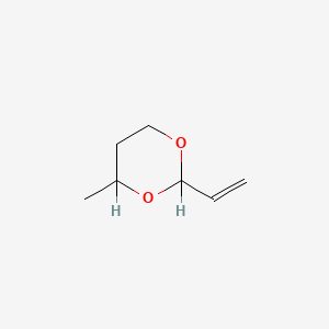 molecular formula C7H12O2 B8738322 4-Methyl-2-vinyl-1,3-dioxane CAS No. 6542-56-9