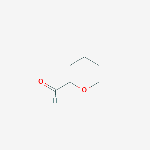 molecular formula C6H8O2 B8738323 5,6-dihydro-4H-pyran-2-carbaldehyde CAS No. 26271-66-9