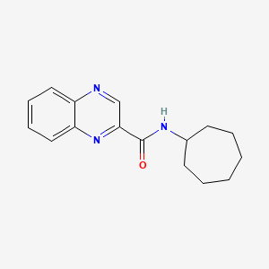 molecular formula C16H19N3O B8738329 N-cycloheptylquinoxaline-2-carboxamide 