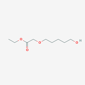 molecular formula C9H18O4 B8738345 Ethyl [(5-hydroxypentyl)oxy]acetate CAS No. 106555-77-5
